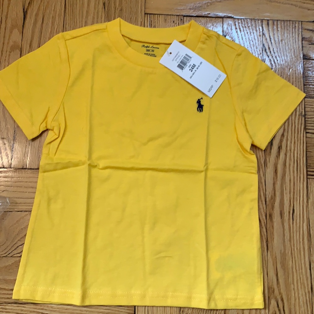 Ralph Lauren yellow tee 24 m